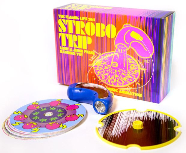 The Flaming Lips 2011: Strobo Trip Light and Audio Phase Illusions Toy - what's in the box